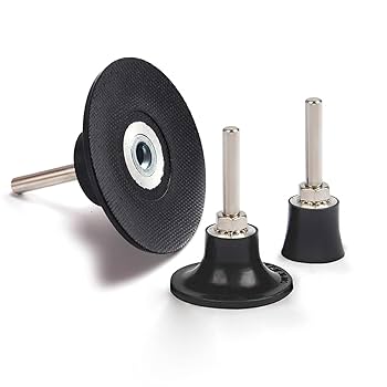 Yakamoz 3-Pack 1 2 3 Inch Roll Lock Sanding Disc Pad Holder